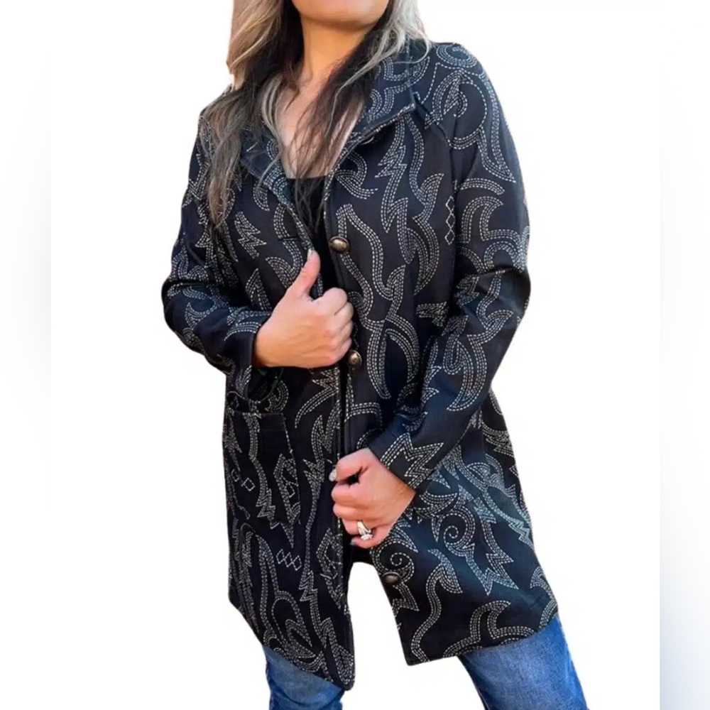 NEW Sterling Creek Midnight Rider boot stitch Jacket Coat